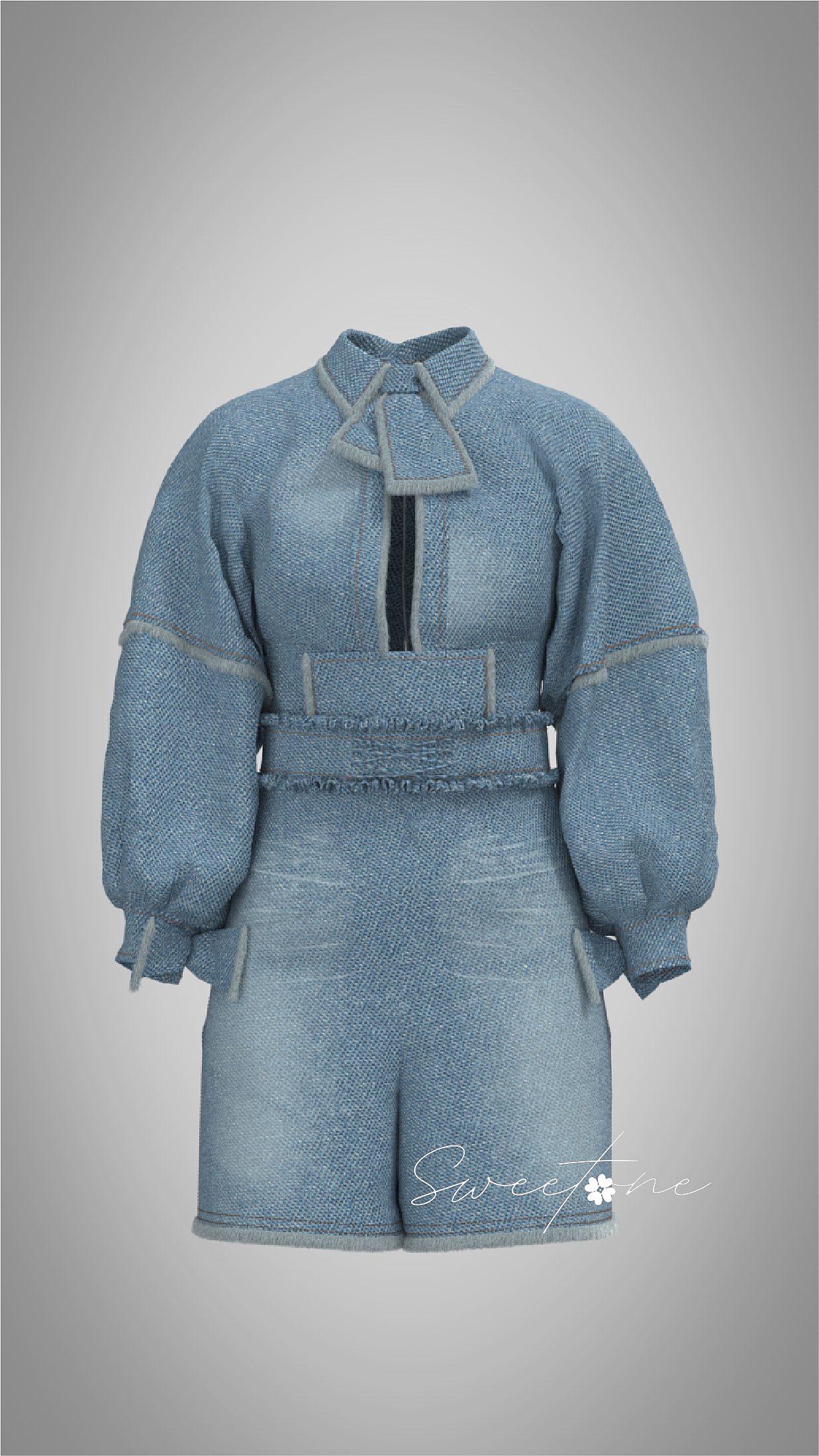 CLO3D服裝建模作品（二） 服裝服飾的數字化演繹